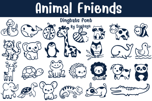 Animal Friends Font: A Playful and Versatile Typeface