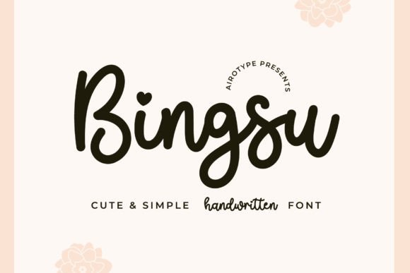 Bingsu: A Playful Handwritten Font for Creative Projects