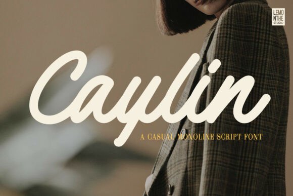 Caylin: A Smooth and Natural Monoline Script Font