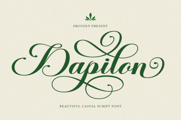 Dapilon: A Natural & Precision Calligraphy Font