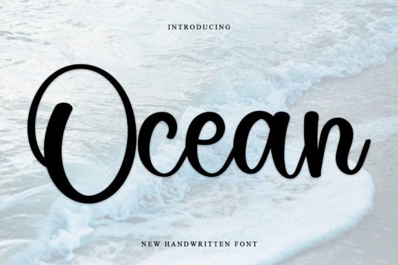 Discover the Calming Elegance of Ocean Script Font