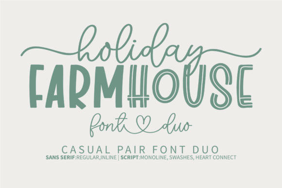 Discover the Charm of Holiday Farmhouse Font