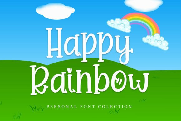 Happy Rainbow: A Playful Handwritten Font for Joyful Designs