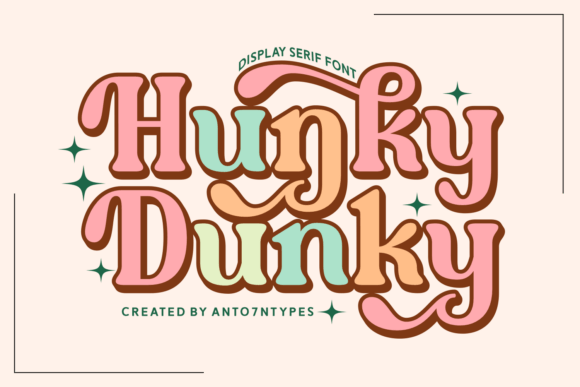 Hunky Dunky: A Groovy Retro Typeface for Modern Design