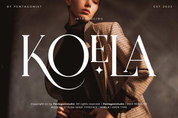 Koela: A Modern Serif Font with Creative Alternates