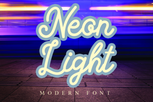 Neon Light: A Modern Handwritten Font for Elegant Designs