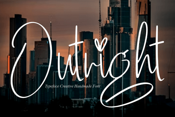 Outright: A Sweet, Cursive Handwritten Font for Joyful Designs