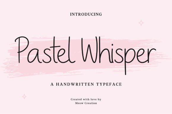 Pastel Whisper: A Soft Handwritten Font for Modern Designs