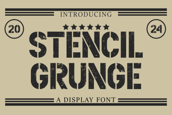 Stencil Gruge: Bold Vintage Typography for Impactful Designs