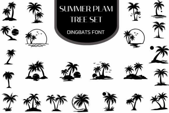 Summer Palm Tree Set: Your Tropical Design Toolkit