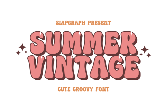 Summer Vintage: A Bold, Retro Font for Creative Projects