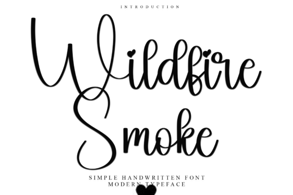 Wildfire Smoke: A Unique Display Typeface for Creative Design
