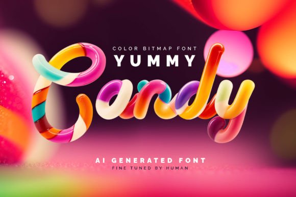 Yummy Candy: A Sweet New Color Font for Bold Designs